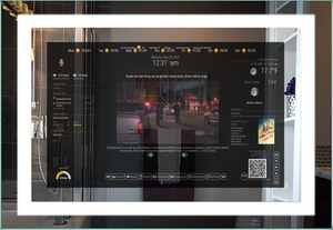 Frameless Landscape Smart Vanity Mirror Medium Close